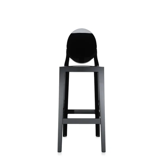 Kartell One More Barhocker H75 Schwarz Schwarz