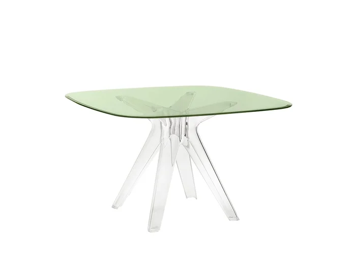 Kartell Sir Gio quadratischer Tisch Entworfen von Philippe Starck