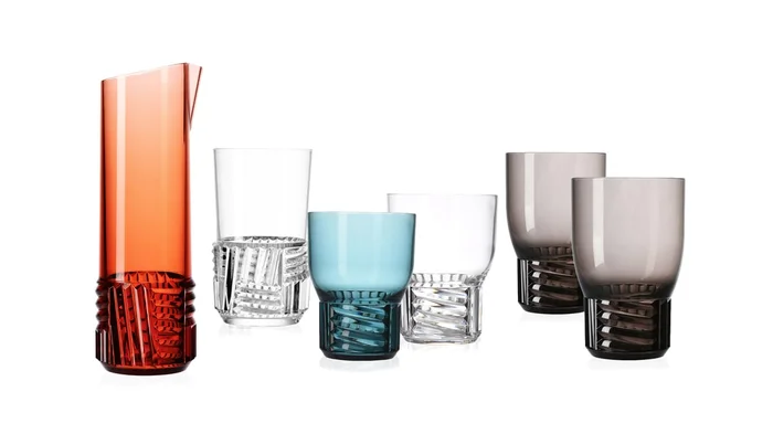 Kartell Trama Drink Glasset Entworfen von Patricia Urquiola