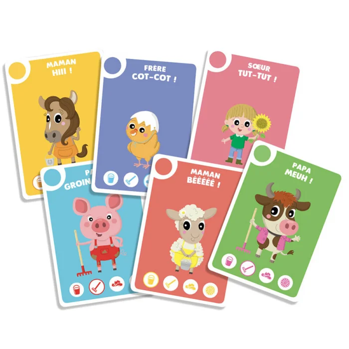 Kartenspiele mein erstes Spiel mit 6 Familien Auzou