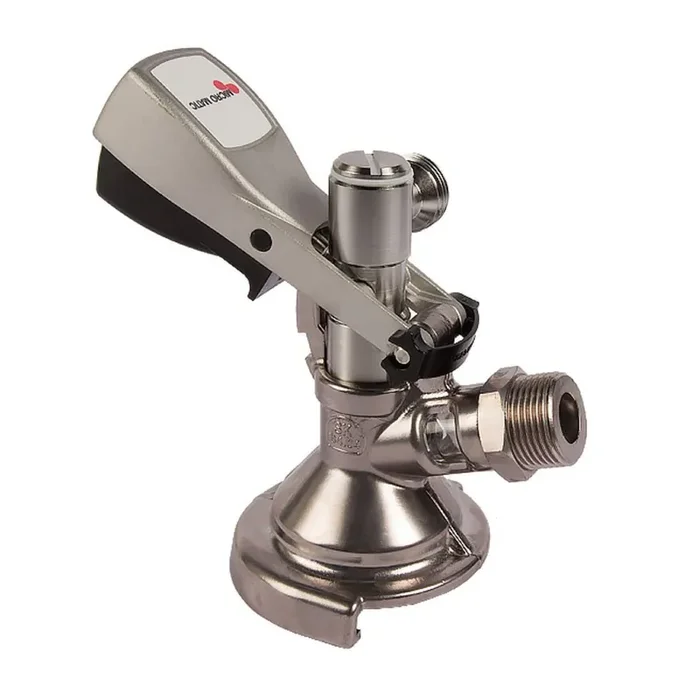 Keg closures from Micro-Matic Kombikeg on the side