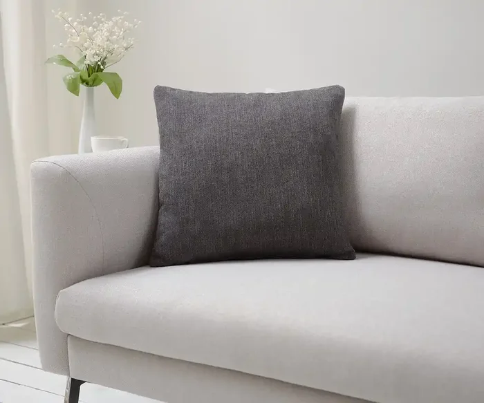 Kissen Dalma 50×50 cm Strukturstoff Grau