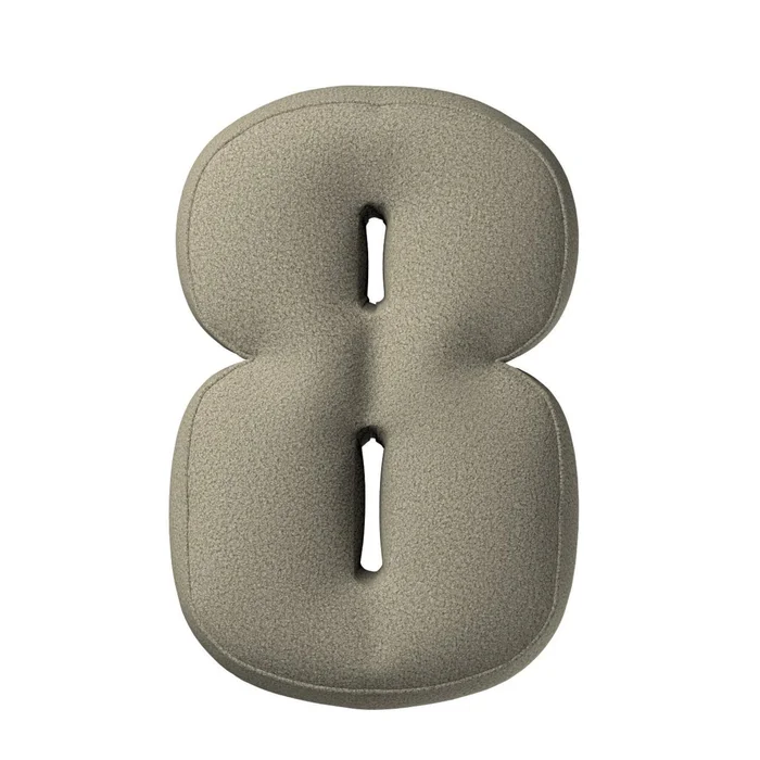 Kissen Zahl 8 Schnalle Yellow Tipi [Größe 10x25x40 cm]