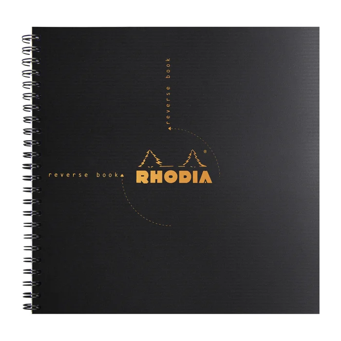 Kladde mit fester Bindung 160 Seiten kleine Karos mikrolöchrig unperforiert Rhodia Classic [Größe 21×21 cm]