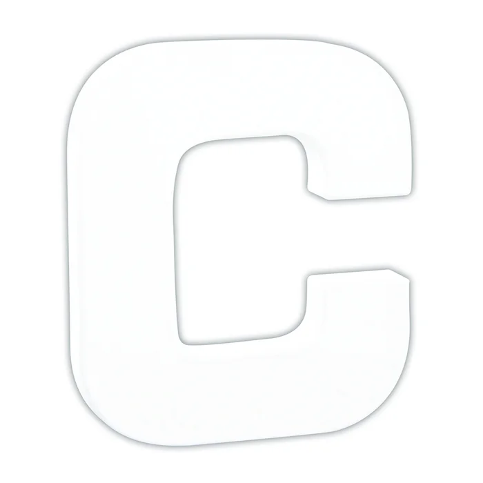 Klebeetiketten kleine Buchstabe C Décopatch [Größe 1,5×10,5×12 cm]