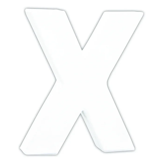 Kleberbuchstaben X Décopatch [Größe 1,5×10,5×12 cm]