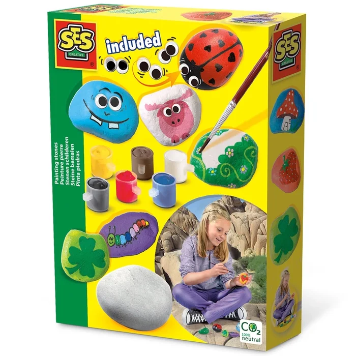 Kreative Aktivitäten hobby malen Stein SES Creative [Größe 4x20x15 cm]