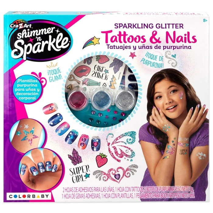 Kreative Aktivitäten Tattoo- und Nagelstudio-Set Genérico [Größe 29x31x21 cm]