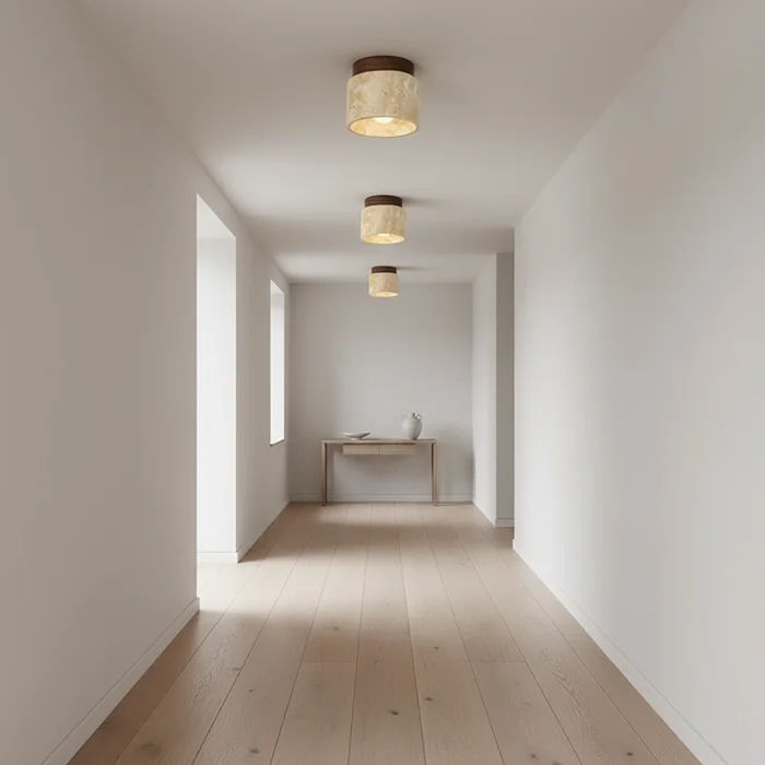 Kreative Japanische Deckenlampe im Creme-Stil