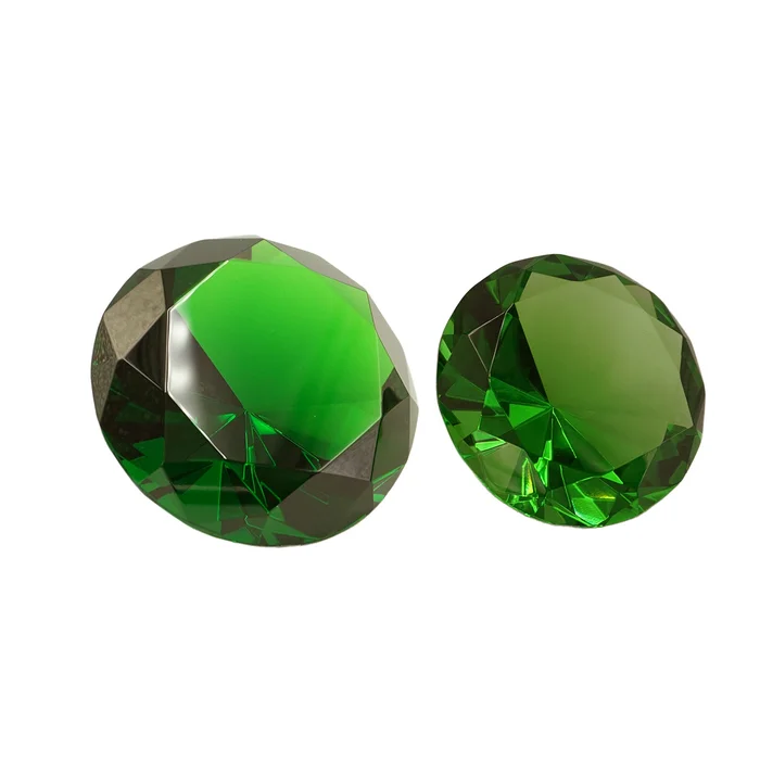 Kristall Glas-Diamant, grün