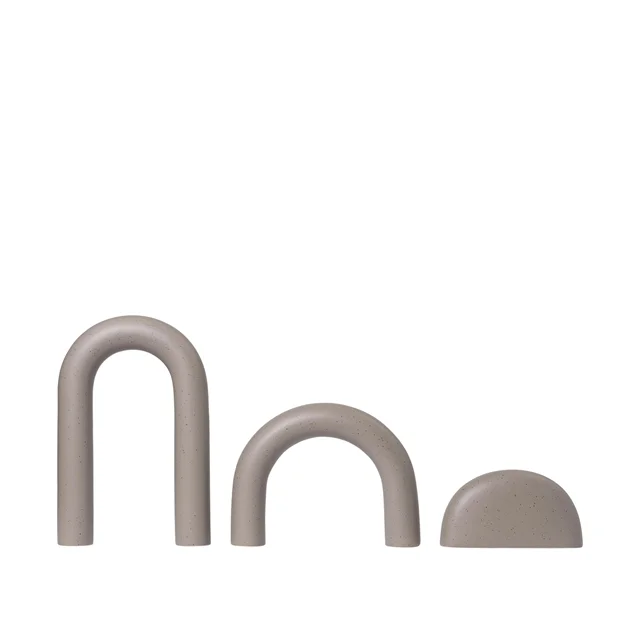 Kristina Dam Studio Kuppel Skulptur Steingut Braun