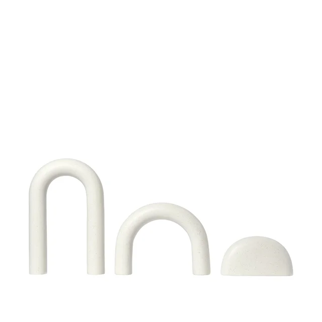 Kristina Dam Studio Kuppel Skulptur Steingut Off-white