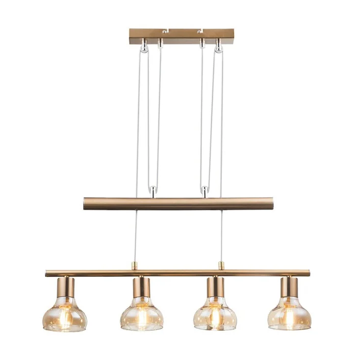 Kronleuchter Hängeleuchte mit 4 Köpfen Rabalux Holly [Größe 16,5x74x14 cm]