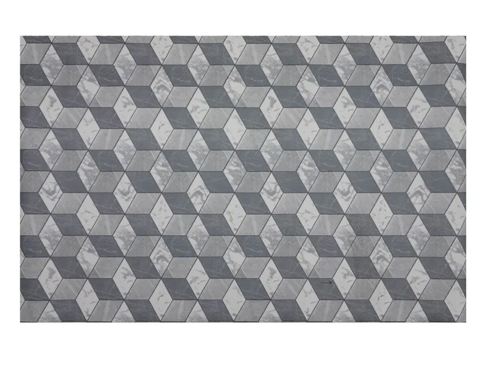 Küchenläufer VINTAGE | Grau-Weiß – 65×180 cm