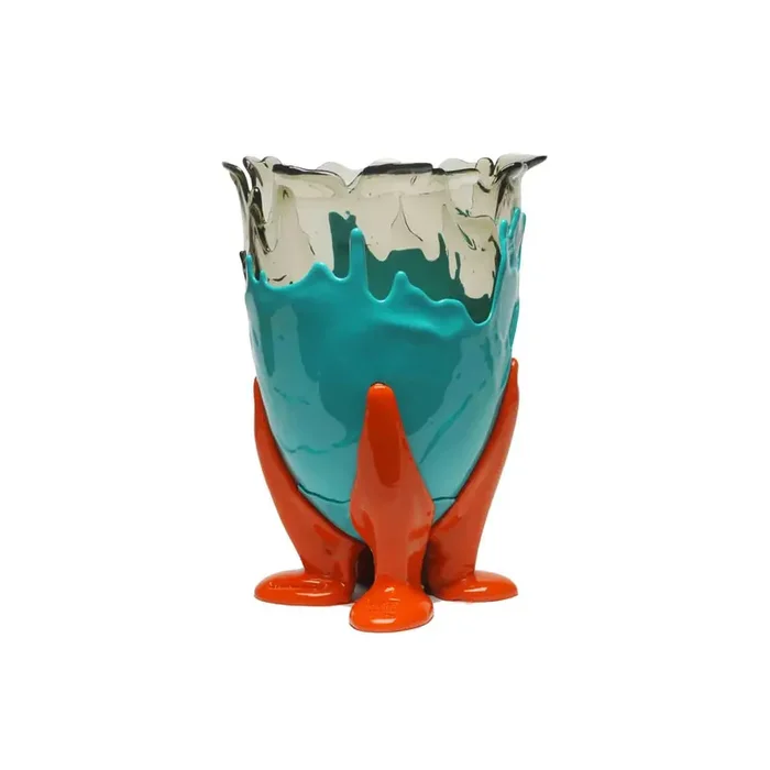 Kunstharzvase CLEAR EXTRA COLOUR von Gaetano Pesce für Fish Design – S – H 19 x Ø 10,5