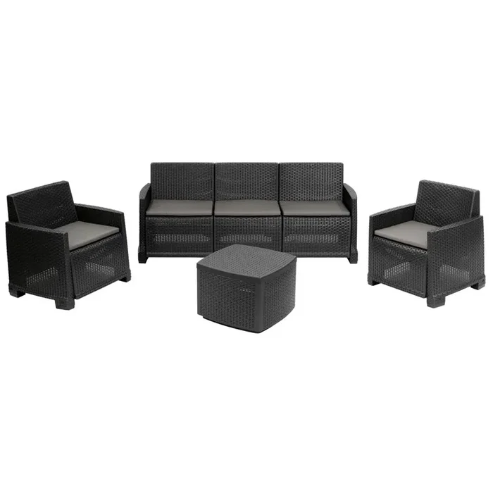Lamon – Lounge-Set 5-tlg. in Anthrazit
