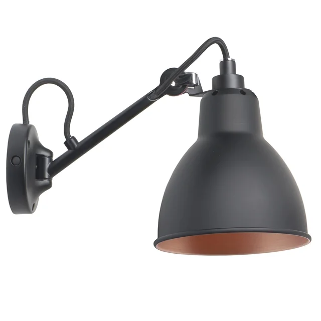 Lampe Gras N104 Wandlampe Schwarz/ Schwarz/ Kupfer – DCWéditions