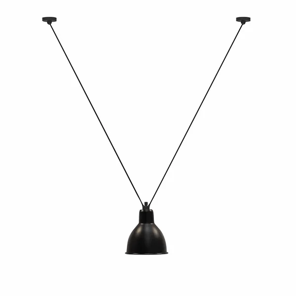 Lampe Gras N323 XL Pendelleuchte Matt Schwarz Round