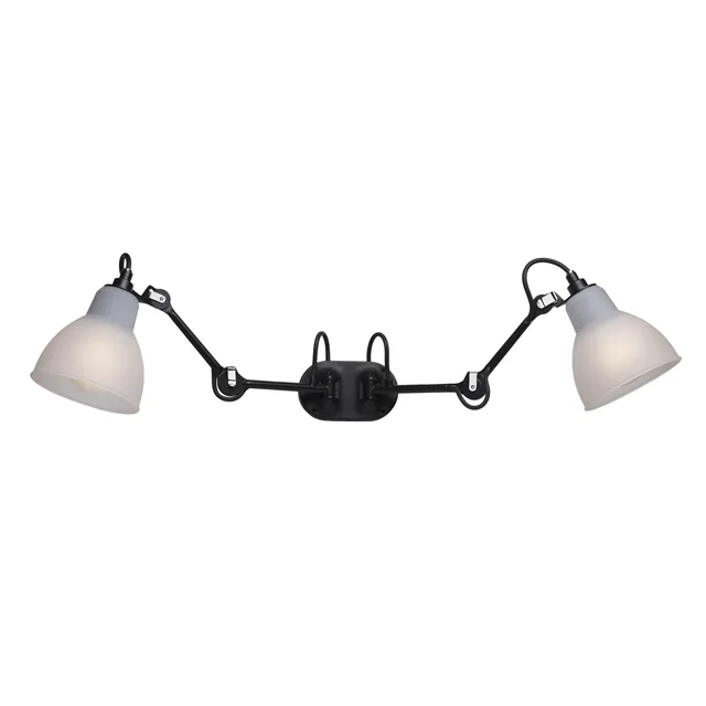 Lampe Gras Wandlampe Double Badezimmer-Wandleuchte Schwarz/ Polycarbonat – DCWéditions