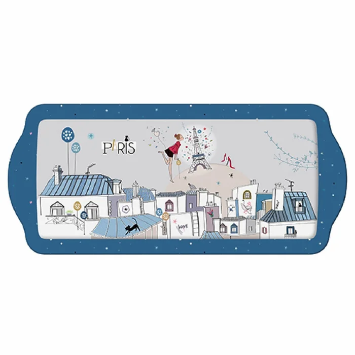 Langes Tablett Kiub La Parisienne Gris Bisou