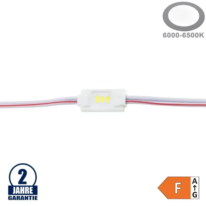 LED 12V SMD 3 3014 Modul 0,36W IP65 Kaltweiß