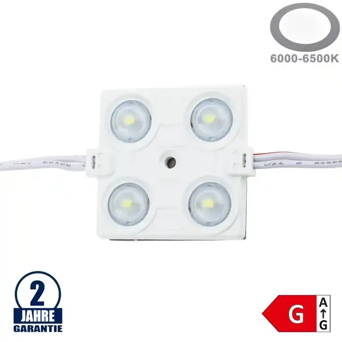 LED 12V SMD 4 2835 Modul 2,4W IP65 Kaltweiß