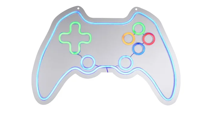 LED-Bild – Neon-Gamer