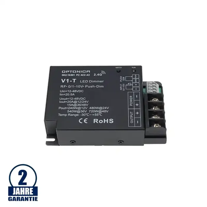 LED Controller 1 Kanal 12-24VDC 20A 240/480W