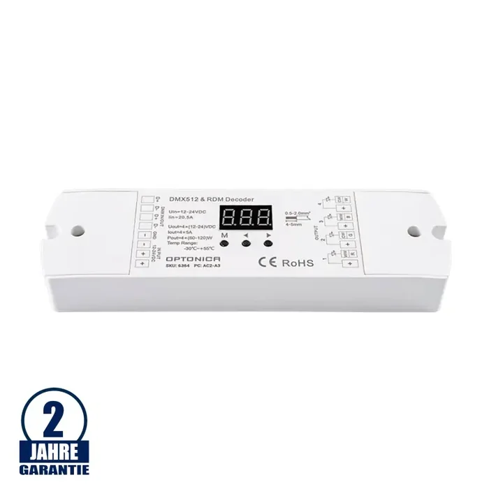 LED D4-L RGB / RGBW DMX512 Decoder