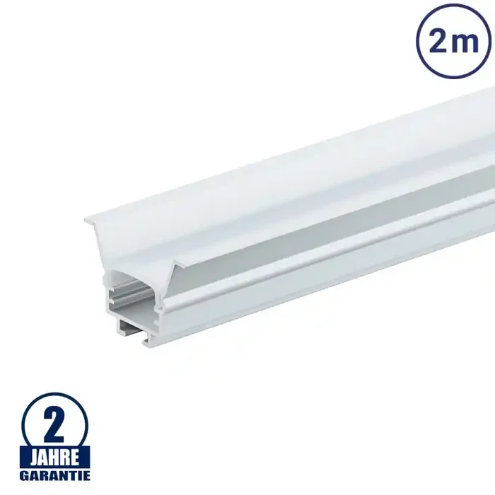 LED Profil 20x18mm Eloxiert Einbau 2m SET
