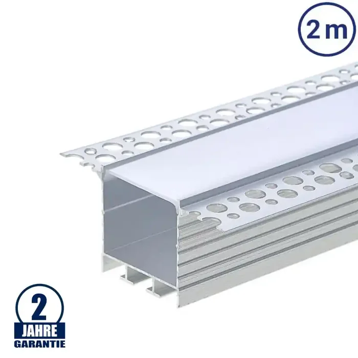 LED Profil 72x35mm Eloxiert Trockenbau 2m SET