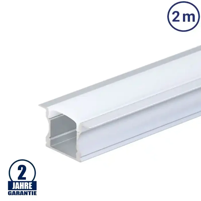 LED Profil PDS2 Einbau eloxiert 2m SET OP