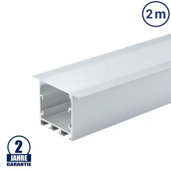 LED Profil PDS5 Decken Einbau eloxiert 2m SET
