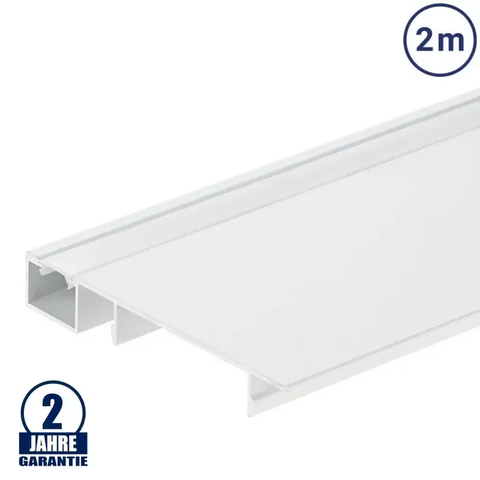 LED Sockelleistenprofil V2 Weiß 2m SET OP