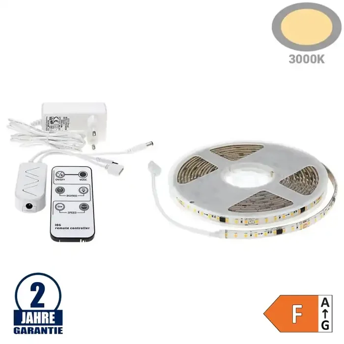 LED Streifen-Set SMD digital 4,8W/m Warmweiß 5M Spritzwassergeschützt