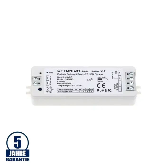 LED V1-F Single Color Controller 8A 1Kanal