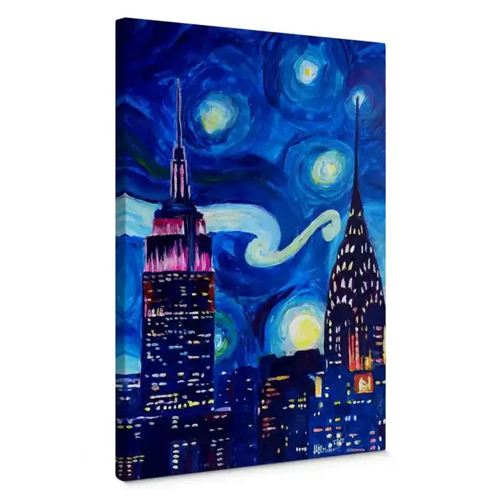 Leinwandbild Bleichner – New York bei Nacht