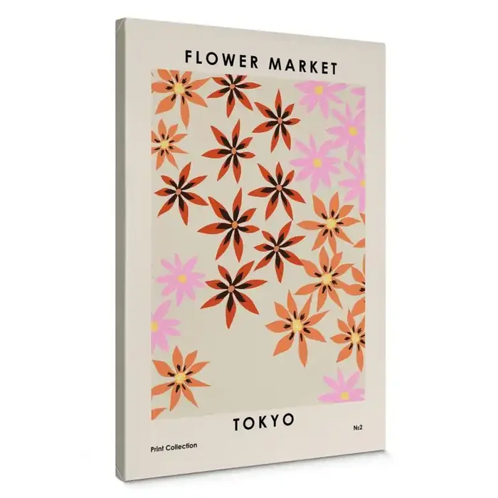 Leinwandbild NKTN – Flower Market – Tokyo