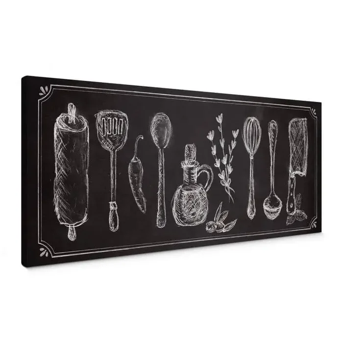 Leinwandbild Rustic Kitchen – Panorama