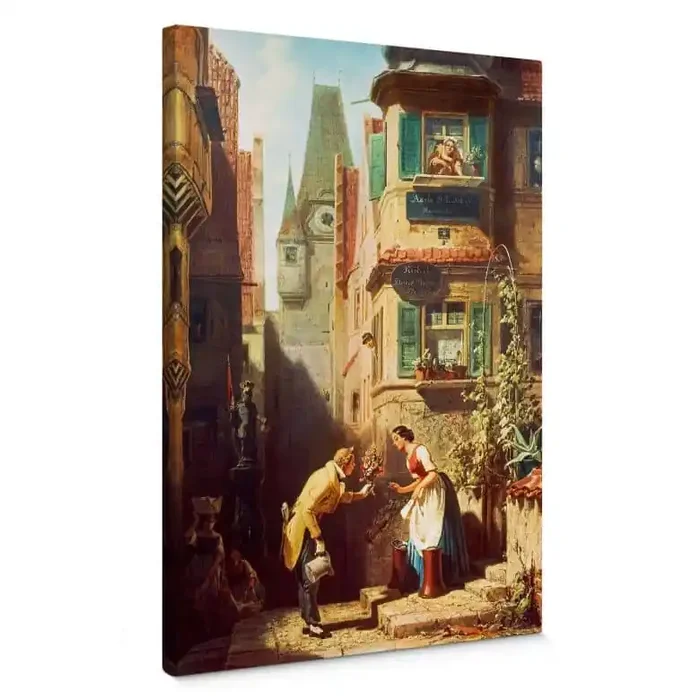 Leinwandbild Spitzweg – Der ewige Hochzeiter