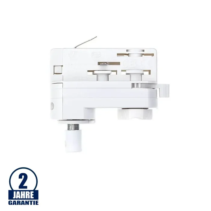 Leuchtenadapter für 3 Ph. Stromschienensystem weiß