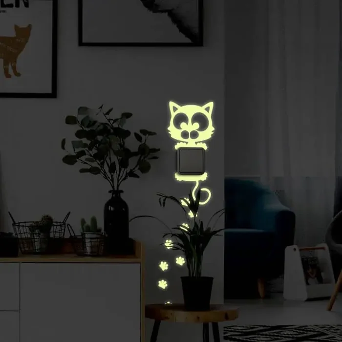 Lichtschaltersticker Katze
