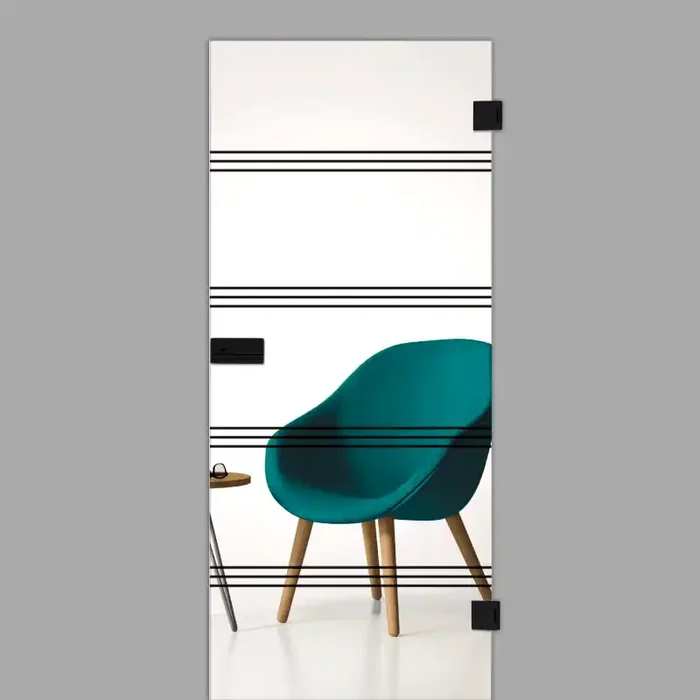 Line Up – Schwarze Glastür – Erkelenz BLACK LINE