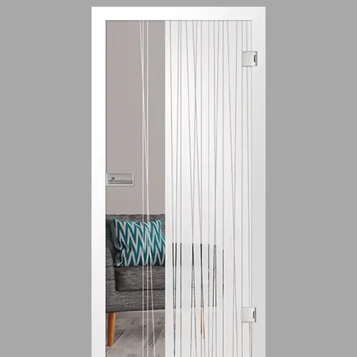 linie 1 Motiv matt – Ganzglastüren / Glastüren mit Zarge Komplettset – Erkelenz