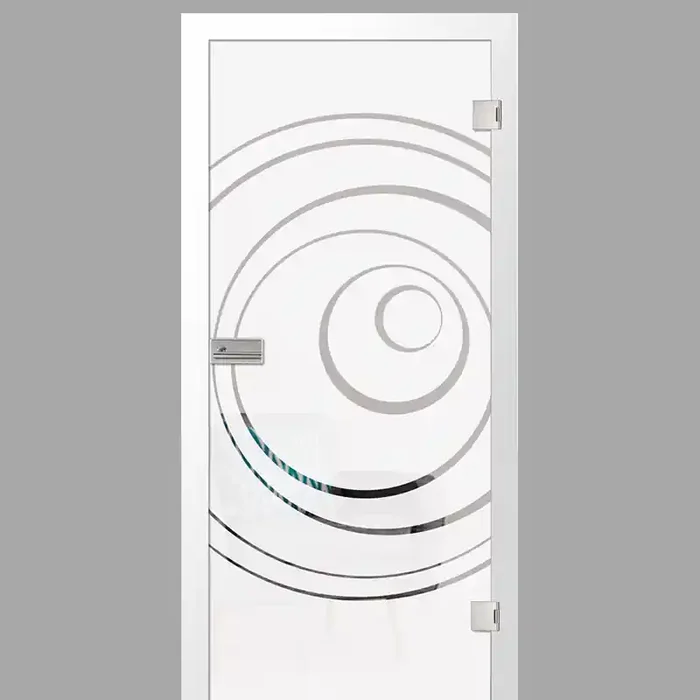 lira Motiv klar – Ganzglastüren / Glastüren mit Zarge Komplettset – Erkelenz