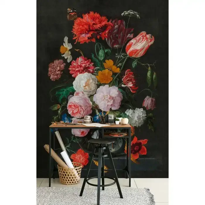 Livingwalls Fototapete Walls by Patel 3 Artist`S Studio 4 bunt, rot, rosa, schwarz, grün