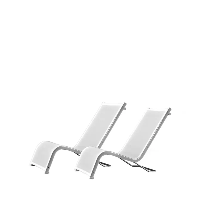 Lounger LAZY – Zweierset – von Michel Boucquillon für Serralunga