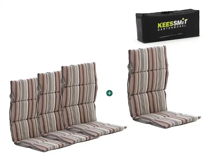 Madison Fiber Hochleher Auflagen Set von 4