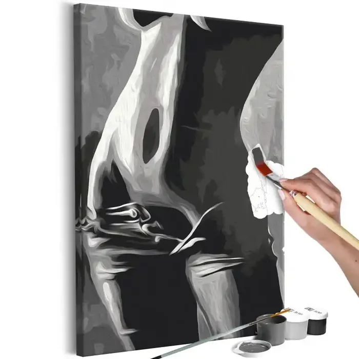 Malen nach Zahlen Leinwandbild – Der perfekte Body – 40×50 cm – mit Keilrahmen – bespannt