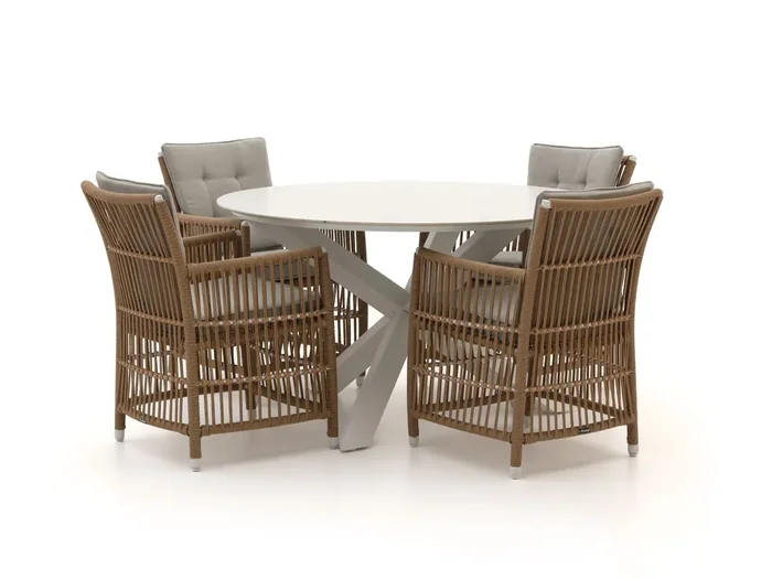 Manifesto Ortello/Lodola ø 130 cm Gartenmöbel-Set 5-teilig